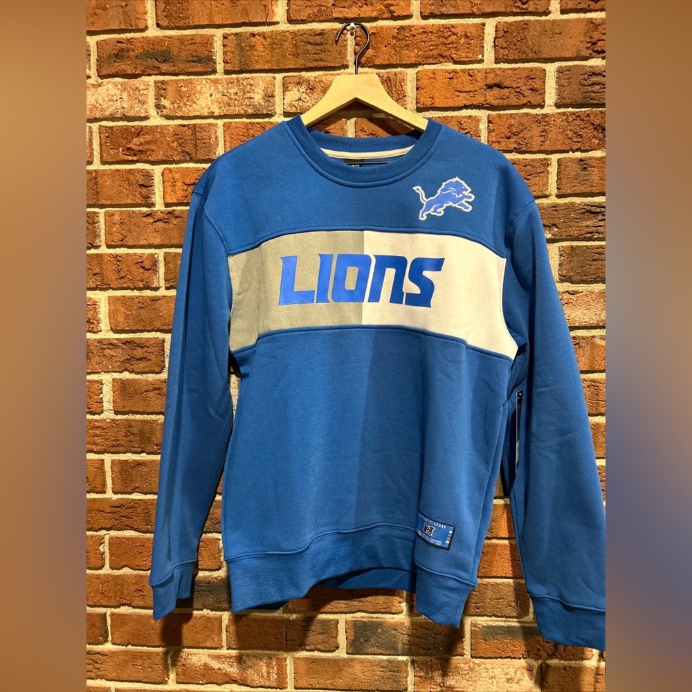 NEW - NFL DETROIT LIONS CREWNECK size M